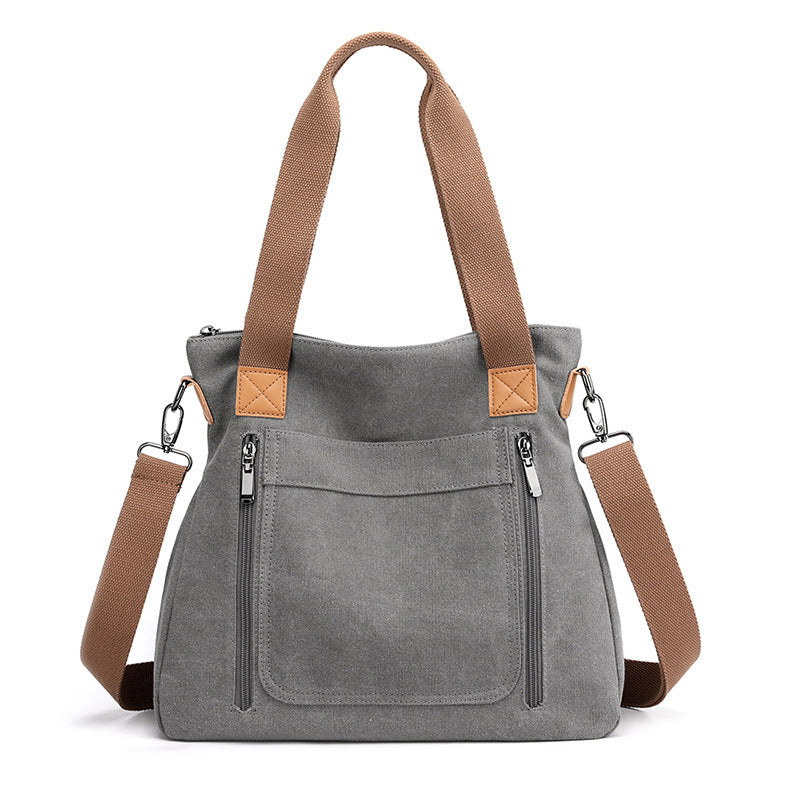 Women Totes All-match Portable Large-capacity Female Canvas Bag