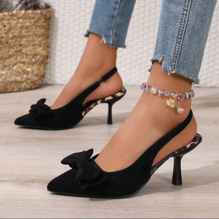 High Heel Slippers Women's Outer Wear Thin Heeled Shoes
