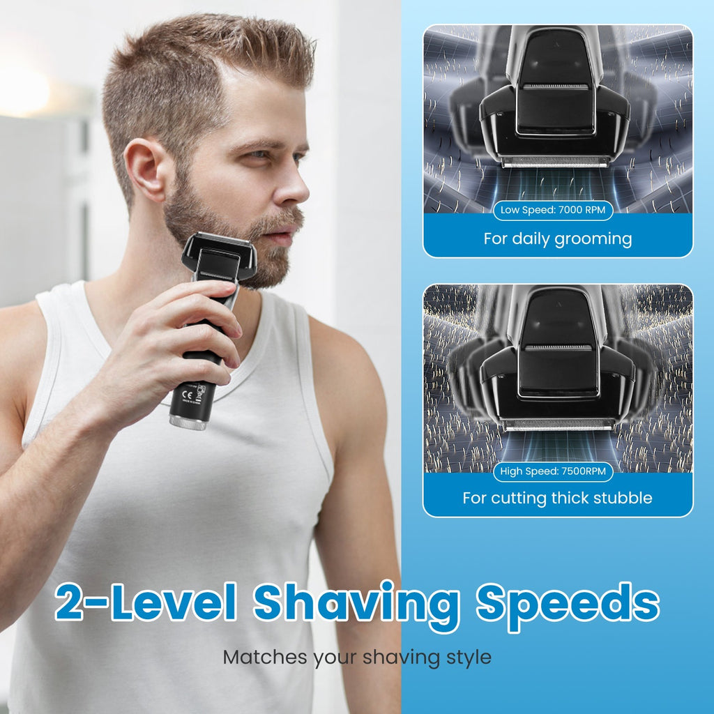 Electric Foil Face Shaver 5-Blade Electric Razor For Men Wet & Dry Jawline