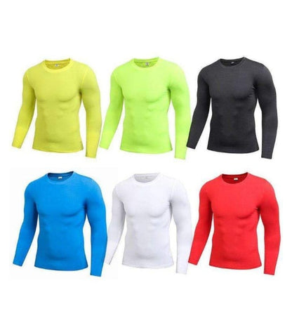 Haut de compression à manches longues pour homme