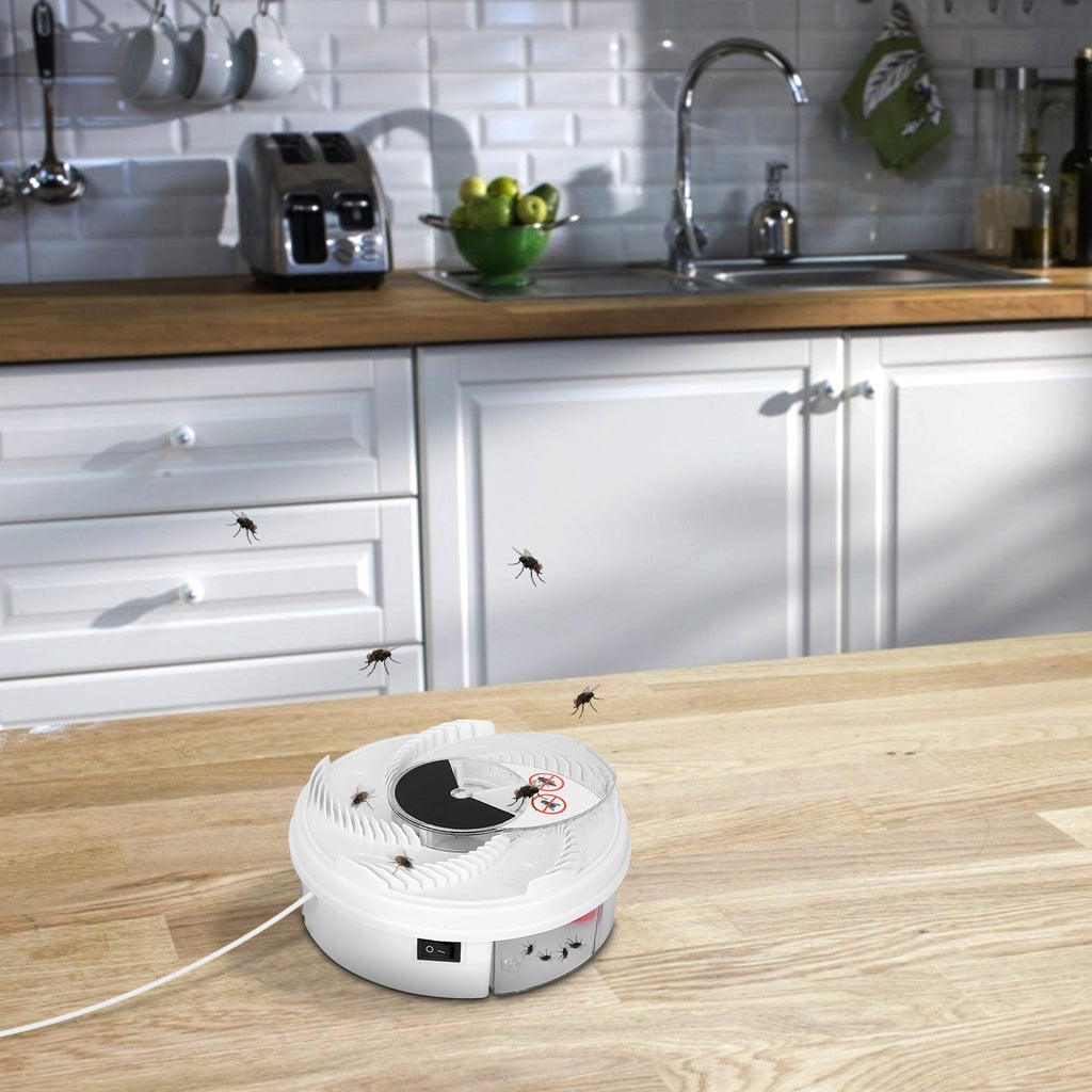 USB Powered Electric Fly Trap Automatic Flycatcher Rotating
