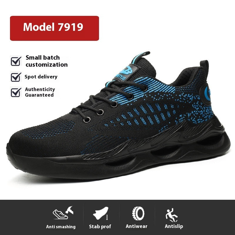 Breathable Work Safety Shoes - Anti-Smashing Steel Toe Protection