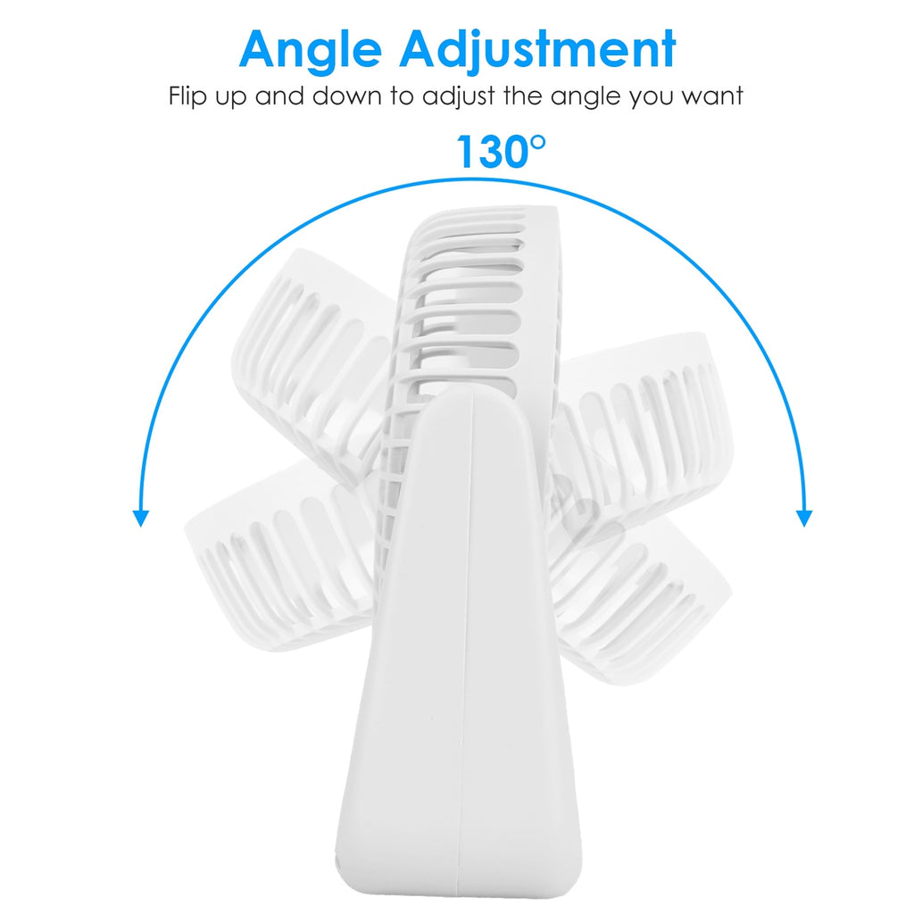 6.5in Desk Fan USB Powered 2 Speeds Table Cooling Fan