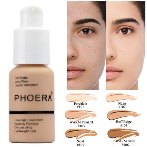 Matte Foundation Cream - Oil Control Concealer with Natural Coverage