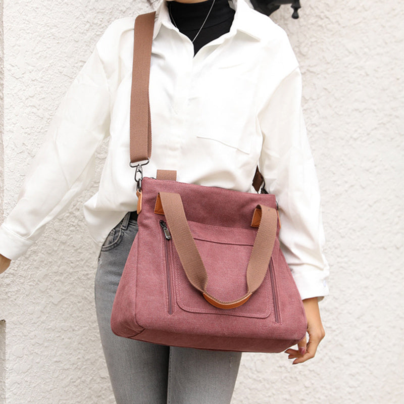 Women Totes All-match Portable Large-capacity Female Canvas Bag