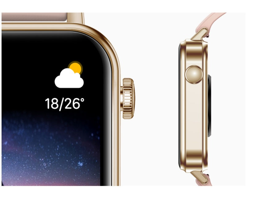 Montre connectée avec détection de fréquence cardiaque et de santé, appels Bluetooth, exercices intelligents