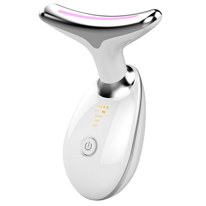 Appareil de massage thermique EMS pour le cou, lifting et raffermissement, micro-courant électrique, anti-rides
