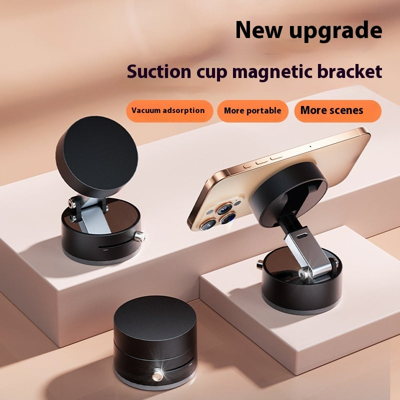 Foldable Magnetic Vacuum Car Phone Holder Foldable Suction Cup