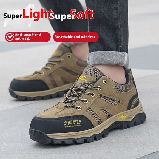Chaussures de protection du travail avec embout en acier anti-écrasement