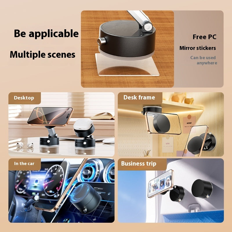 Foldable Magnetic Vacuum Car Phone Holder Foldable Suction Cup