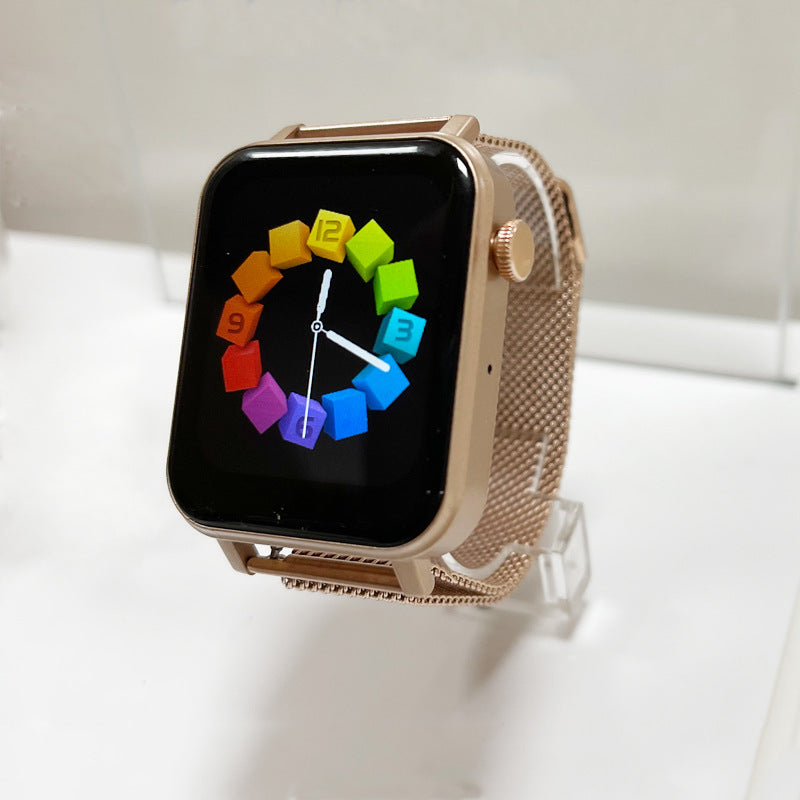 Montre connectée avec détection de fréquence cardiaque et de santé, appels Bluetooth, exercices intelligents
