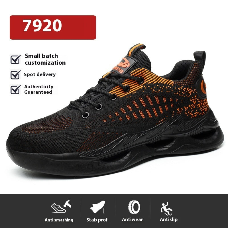 Breathable Work Safety Shoes - Anti-Smashing Steel Toe Protection