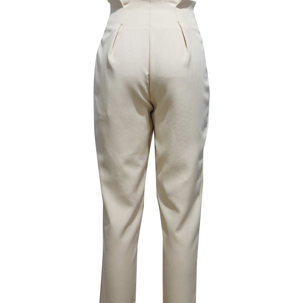 Ladies' Solid Color Casual Wide Leg Pants