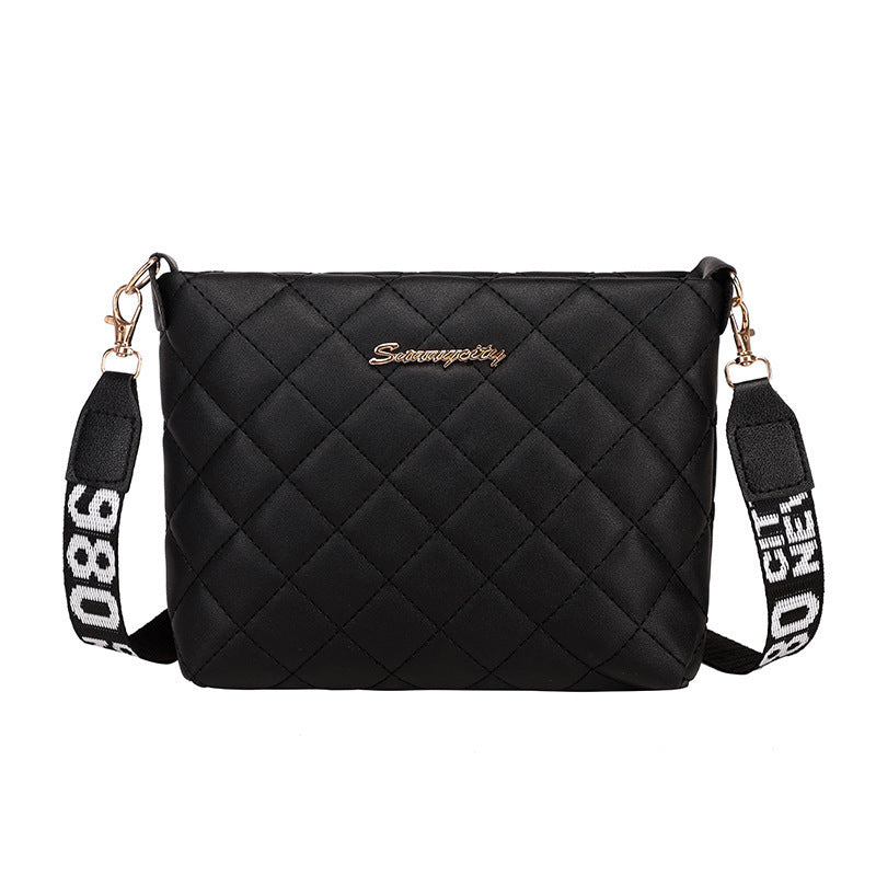 Small Messenger Bag For Women Trend Lingge Embroidery Female Shoulder Bags