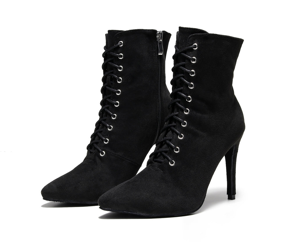 Lace-up Sexy Jazz Special High Heels Short