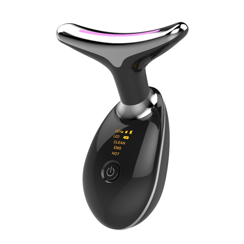 Appareil de massage thermique EMS pour le cou, lifting et raffermissement, micro-courant électrique, anti-rides