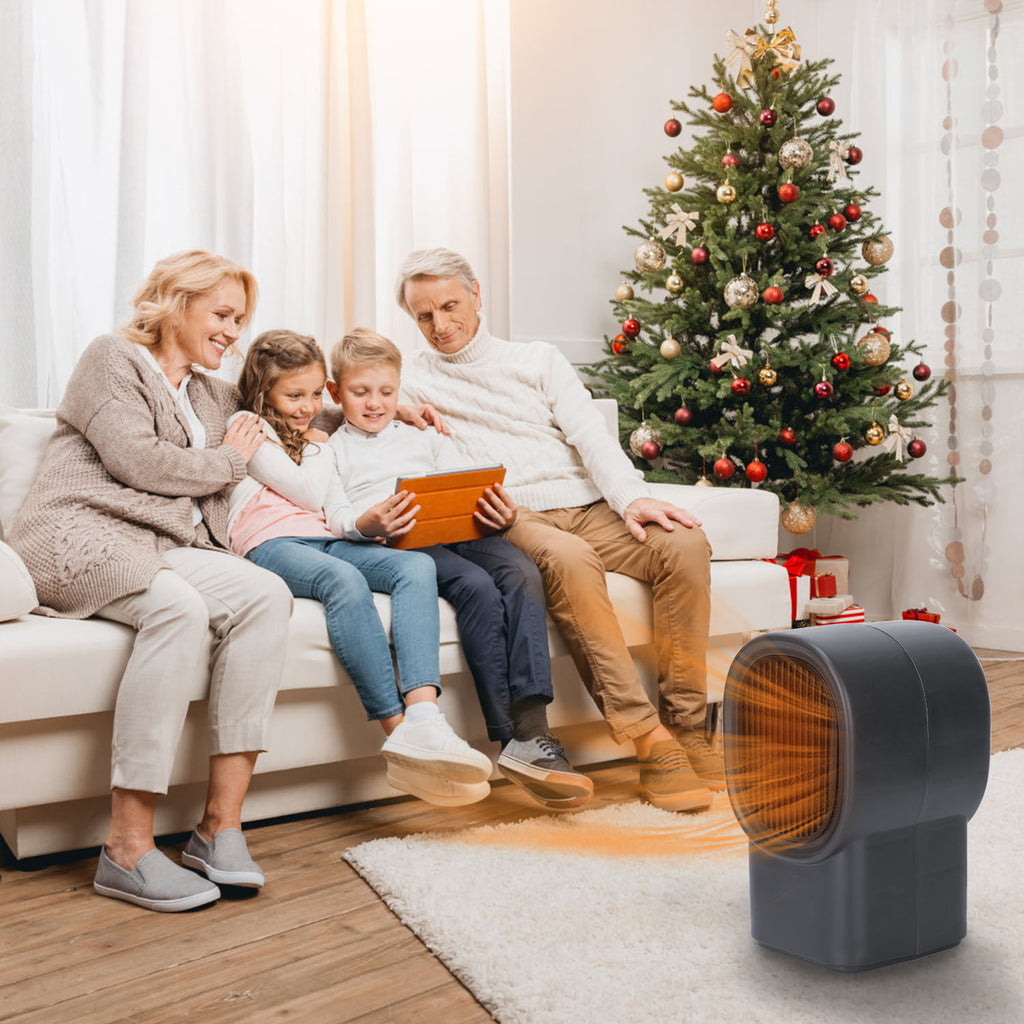 1Pc 500W Portable Electric Space Heater Mini Desktop Fan