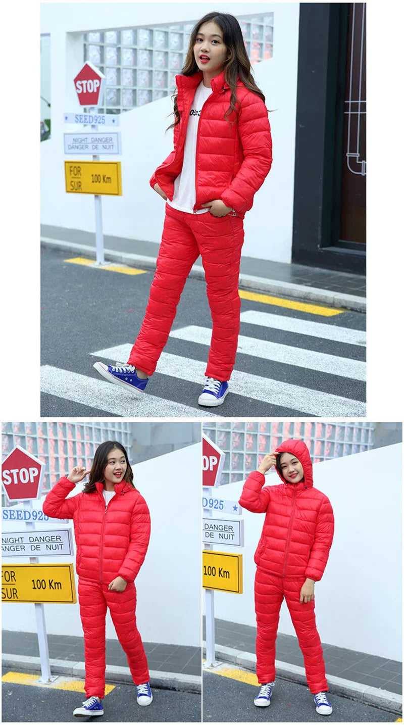 Winter Jackets for Children Boys Girls Autumn Down Coat Jacket Suit Windbreaker Costumes for 2 4 6 8 10 years Outfits Clothes