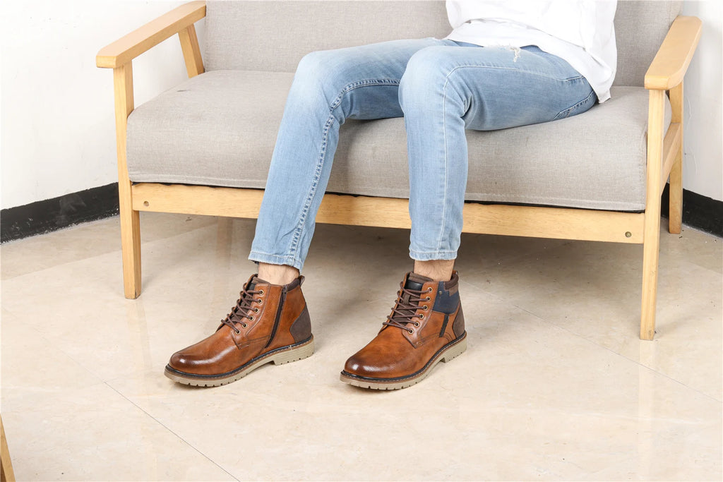 2023 New Men's Winter Shoes Warm Comfortable Non-Slip Men Winter Boots