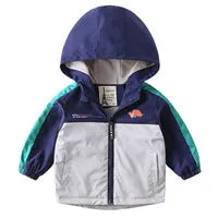 Boys Girls Thick Jackets Winter Kids Padded Fleece Warm Coats Children Hooded Cotton Outerwear Kids Clothes Cashmere Snowsuit