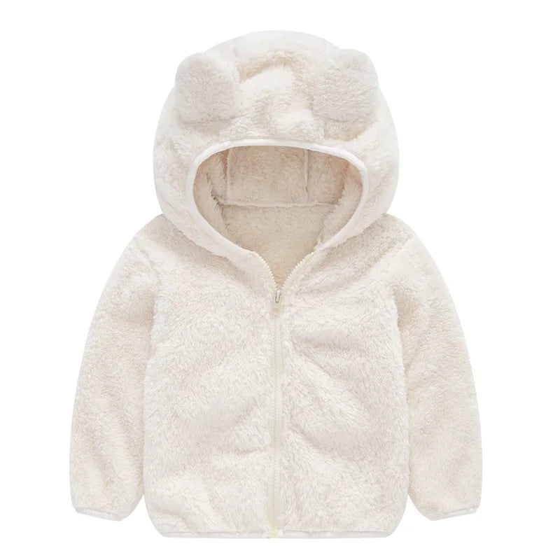 Cute Baby Girls Jacket Kids Boys Coats Hoodie Spring Autumn Winer Girl Clothes Infant Fleece Coat For Children's Clothing