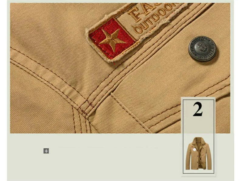 Winter Men's Cotton Jackets Turn Down Collar Long Sleeve Coats Comfy Warm Fleece Casual Denim Jacket Streetwear Oversized 5XL