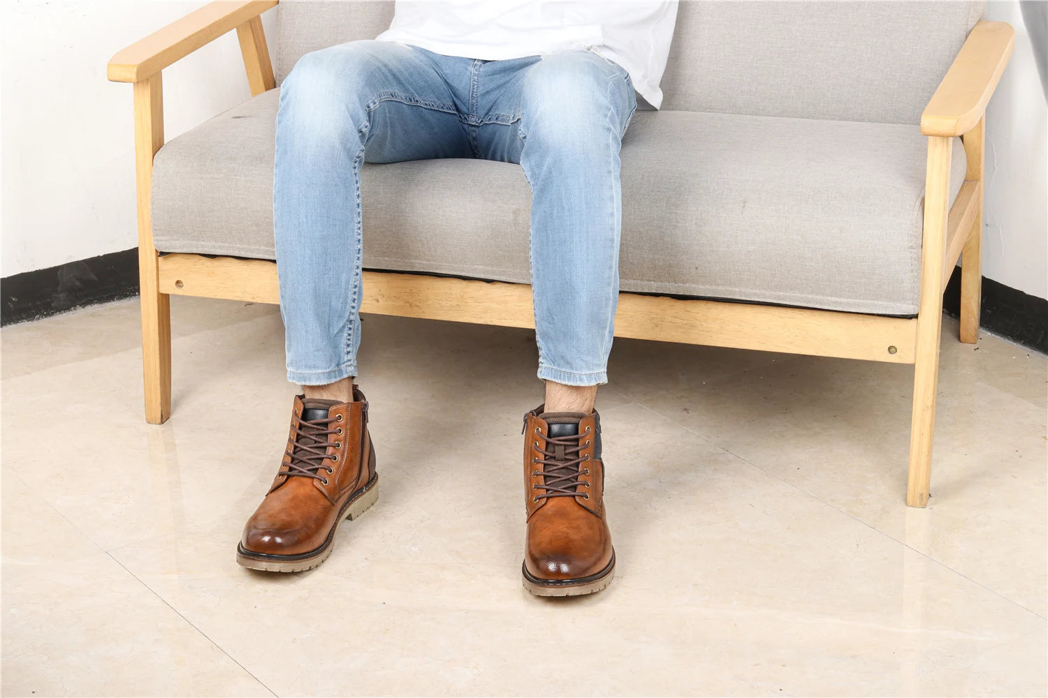 2023 New Men's Winter Shoes Warm Comfortable Non-Slip Men Winter Boots