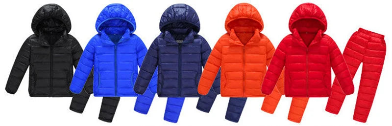 Winter Jackets for Children Boys Girls Autumn Down Coat Jacket Suit Windbreaker Costumes for 2 4 6 8 10 years Outfits Clothes