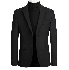 Winter Jacket Men Wool Pea Coat Oversized Overcoat Solid Business Casual Coat Men's Clothing Woollen Coats 4XL AF2011