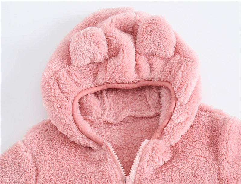 Cute Baby Girls Jacket Kids Boys Coats Hoodie Spring Autumn Winer Girl Clothes Infant Fleece Coat For Children's Clothing