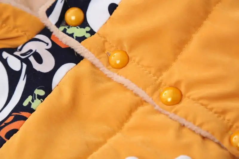 Winter Thick Jacket For Girls Boys Coats Christmas Casual Jacket Baby Kids Warm Coat 1 2 3 4 Yrs Children Hooded Outwear