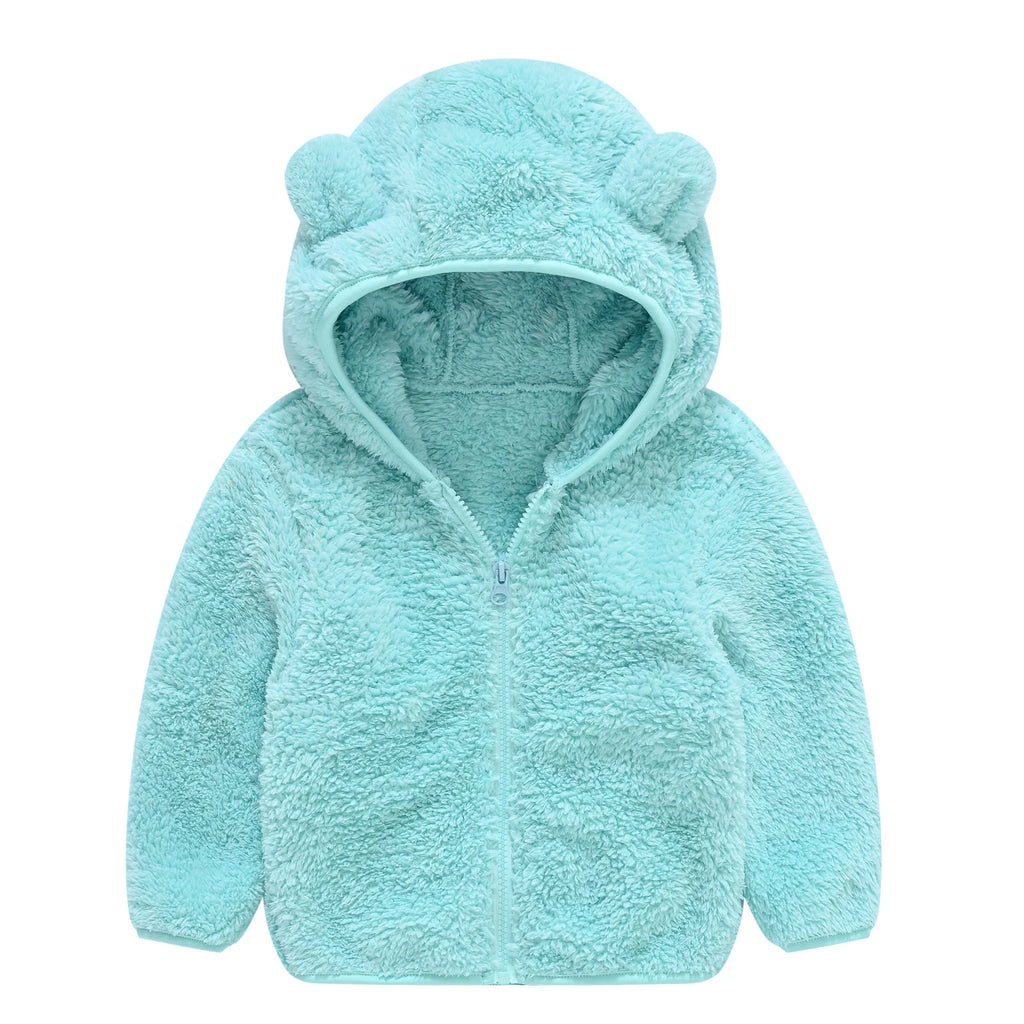 Cute Baby Girls Jacket Kids Boys Coats Hoodie Spring Autumn Winer Girl Clothes Infant Fleece Coat For Children's Clothing