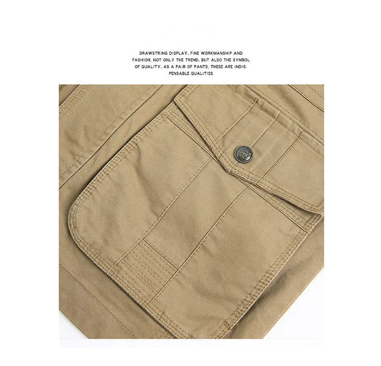 Men's Winter Cargo Jacket Cotton Business Casual Military Multi-pocket Male Air Force Pilot Jacket Outwear Coats Chaqueta Hombre