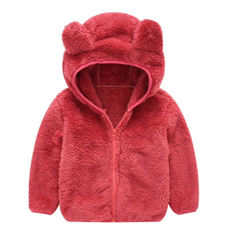 Cute Baby Girls Jacket Kids Boys Coats Hoodie Spring Autumn Winer Girl Clothes Infant Fleece Coat For Children's Clothing