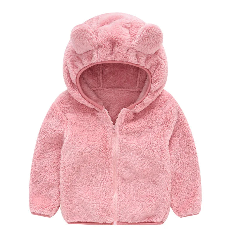 Cute Baby Girls Jacket Kids Boys Coats Hoodie Spring Autumn Winer Girl Clothes Infant Fleece Coat For Children's Clothing
