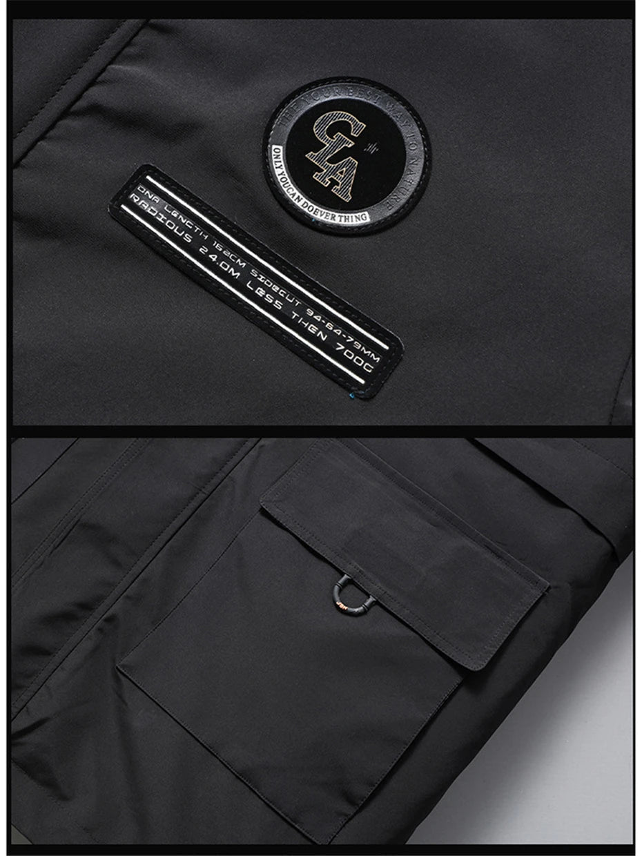 Plus Size 10XL Parkas Winter Fur Collar Jackets Men Jacket Thickened Warm Hooded Coats Male Outerwear Removable Liner Jacket