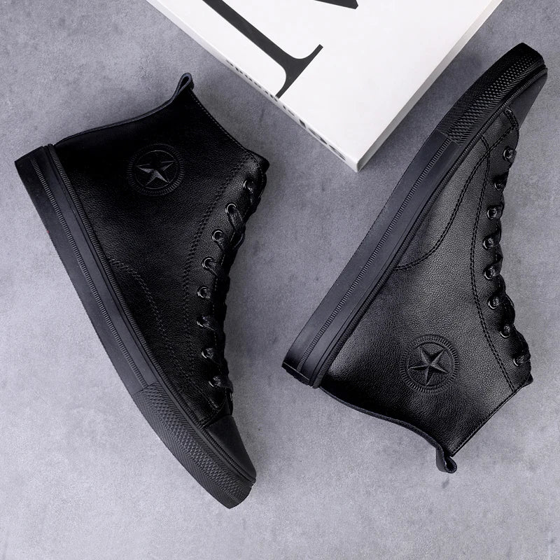 Black Warm Fur Men Boots 2021 New Fashion Genuine Leather Men Boots Winter Warm Shoes Snow Boots for Men Boats