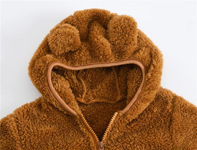 Cute Baby Girls Jacket Kids Boys Coats Hoodie Spring Autumn Winer Girl Clothes Infant Fleece Coat For Children's Clothing