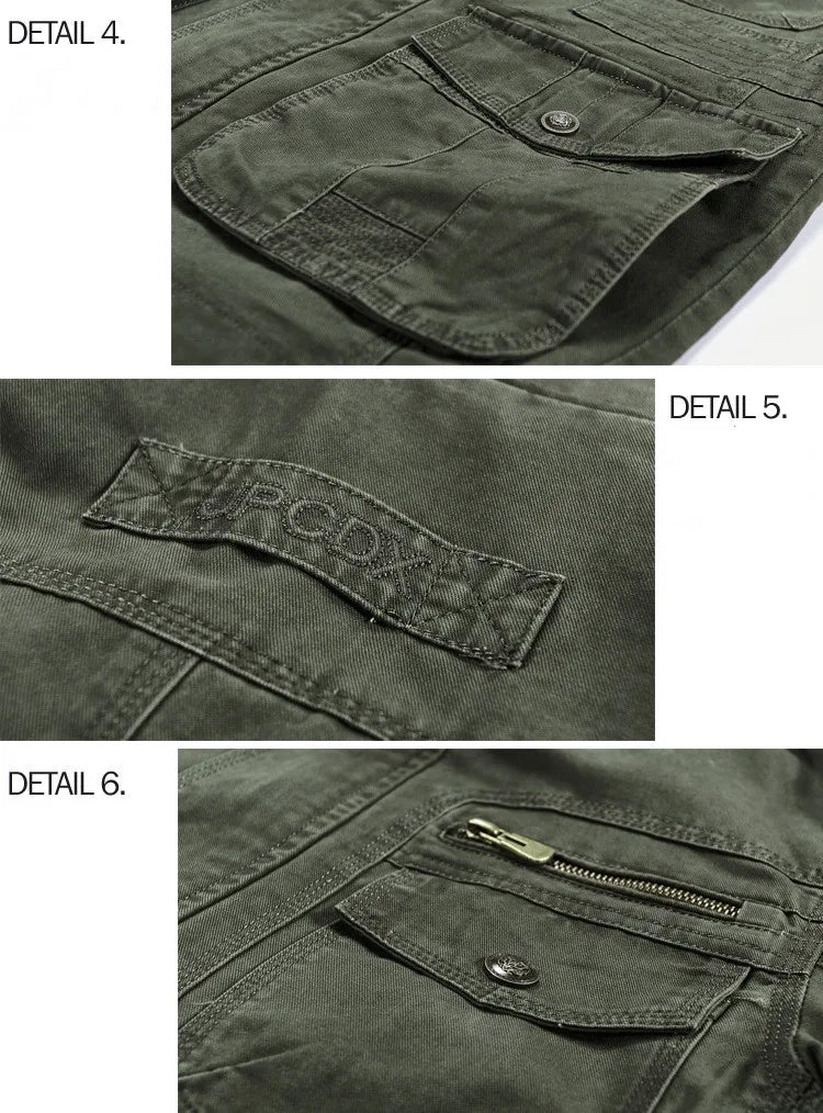 Men's Winter Cargo Jacket Cotton Business Casual Military Multi-pocket Male Air Force Pilot Jacket Outwear Coats Chaqueta Hombre