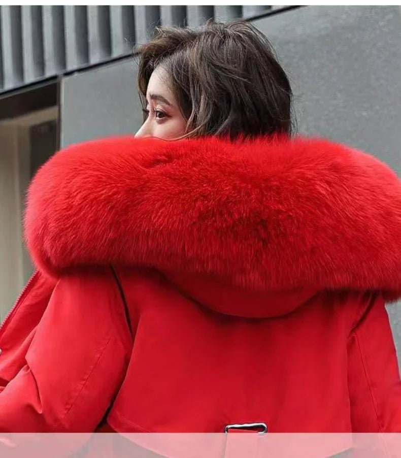 Women's Winter Jacket Hodded Fleece Padded Jacket Casual Loose Windbreaker Office Lady Matching New In Coats & Jackets Outerwear