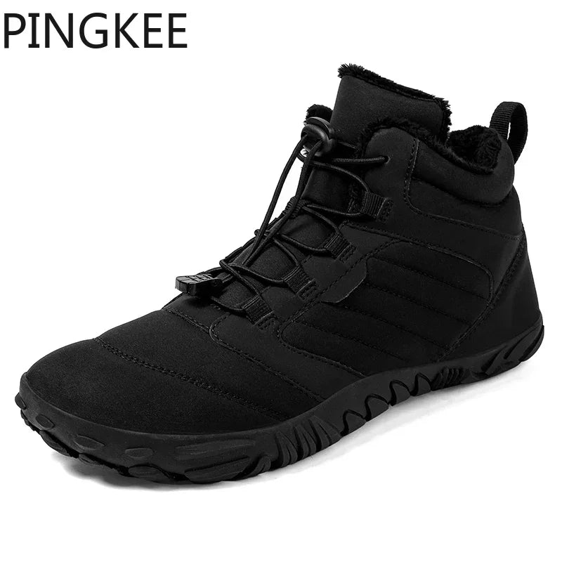 PINGKEE VENOCON Wide ToeBox Barefoot Shoes Men Women Athletic Minimalist Winter Snow Thermal Feet Boots Sneakers Footwear Man