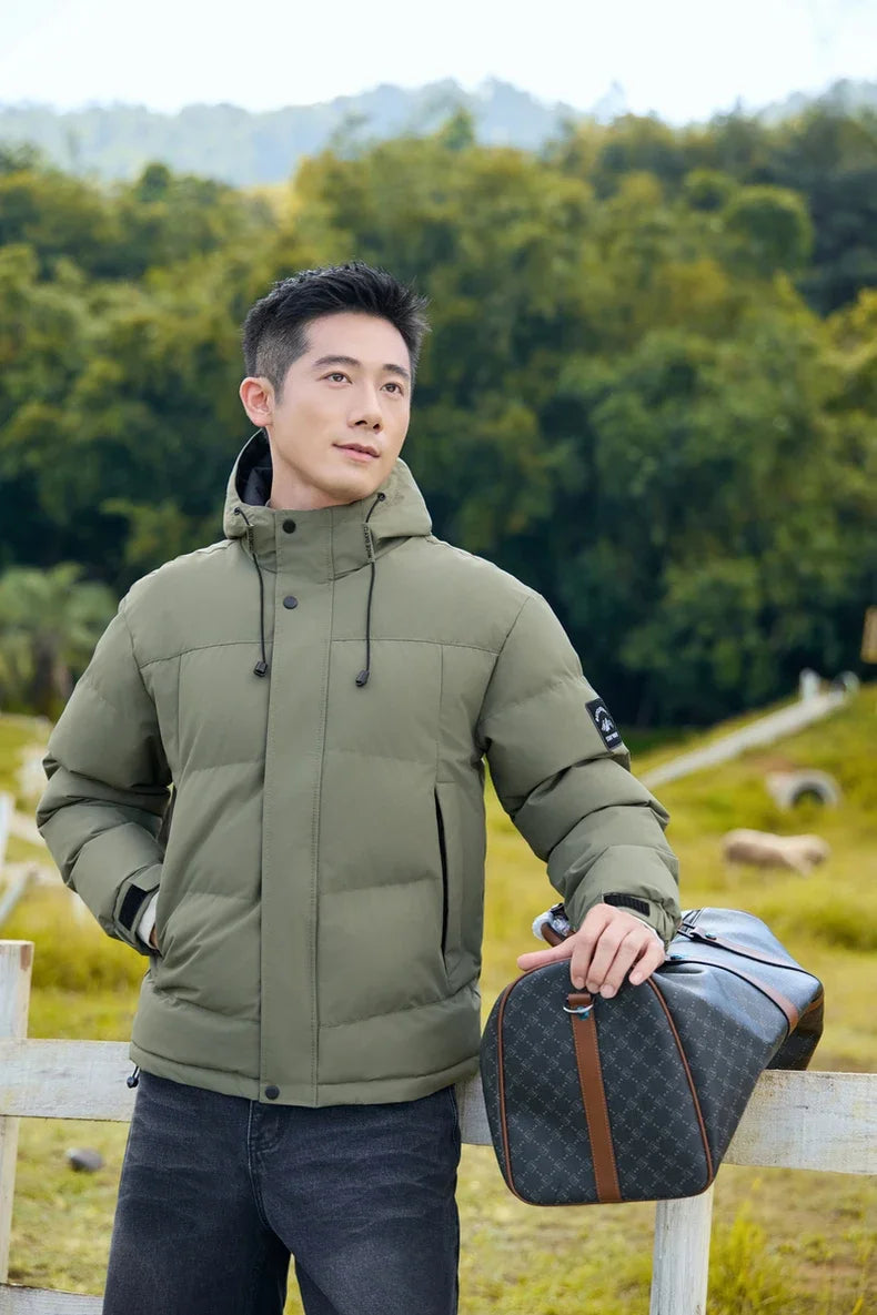 Winter Sports Down Jacket Mens Comfortable Couple Fashionable Womens Lightweight Outdoor Solid Color Waterproof Leisure Fashion