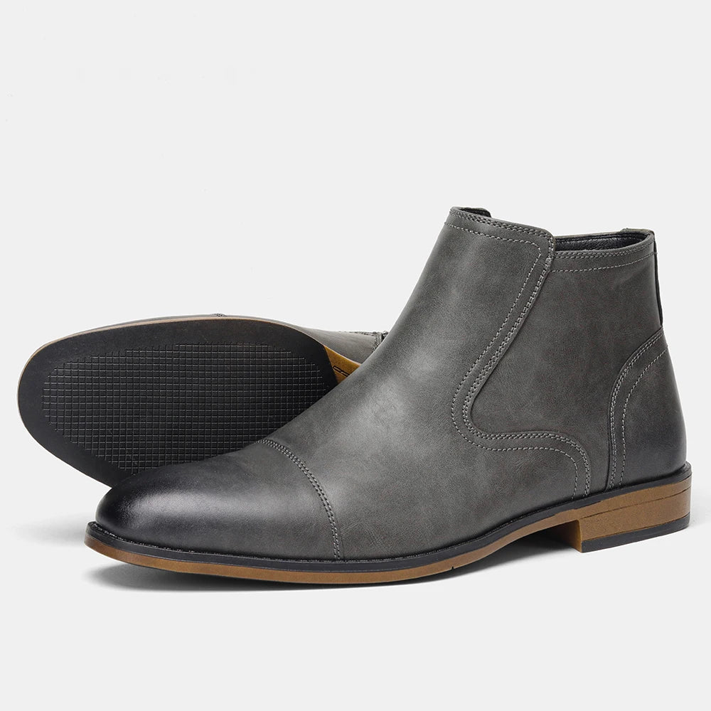 Boots Men Comfortable Fashion 2025 Brand Boots Leather