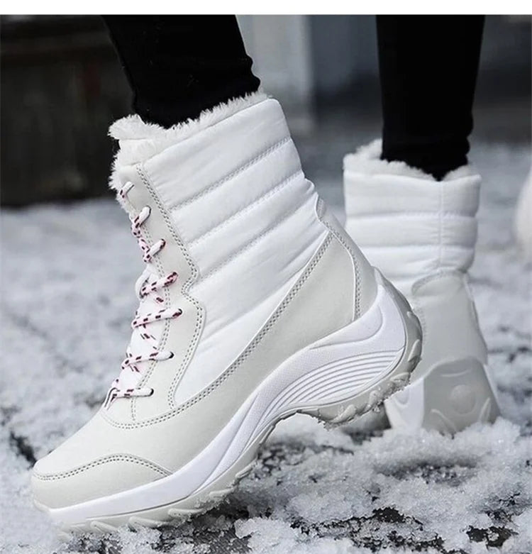 Winter Shoes Waterproof Boots Women Snow Boots Plush Warm Ankle Boots For Women Female Winter Shoes Booties Botas Mujer