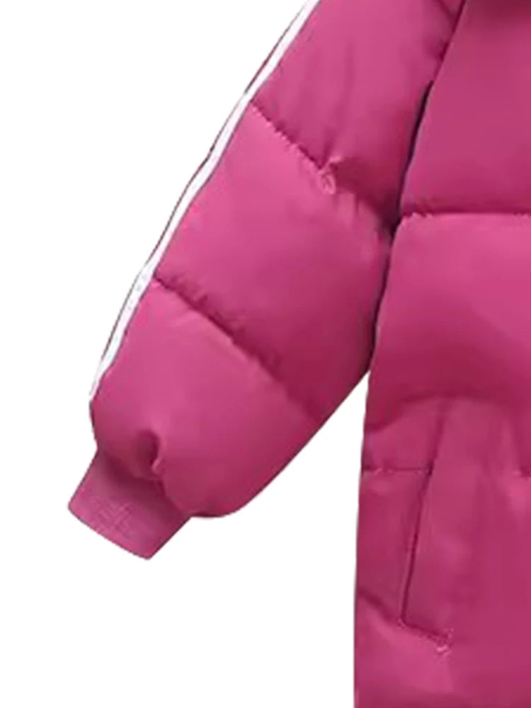 Winter Jacket For Girl Parkas Cotton Padded Baby Down Jacket Long Sleeve Baby Girls Outerwear Coat Loose Thicken Warm Kid Girl