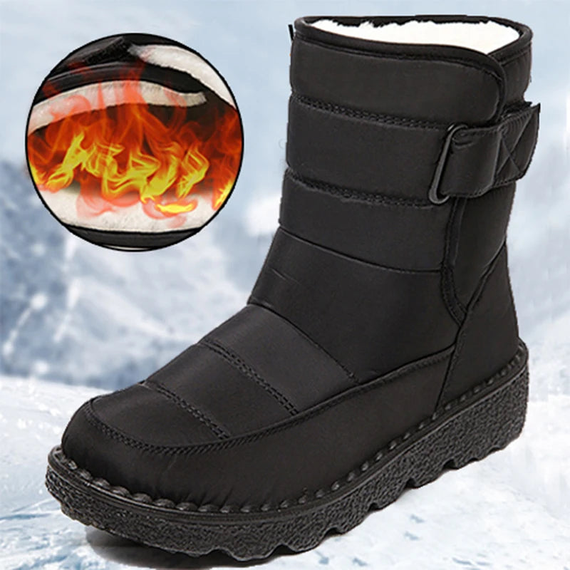 Snow Boots Woman 2025 Trend Ladies Shoes Waterproof Woman Shoes Lightweight Ankle Boots New Winter Girls Boots Botas Mujer
