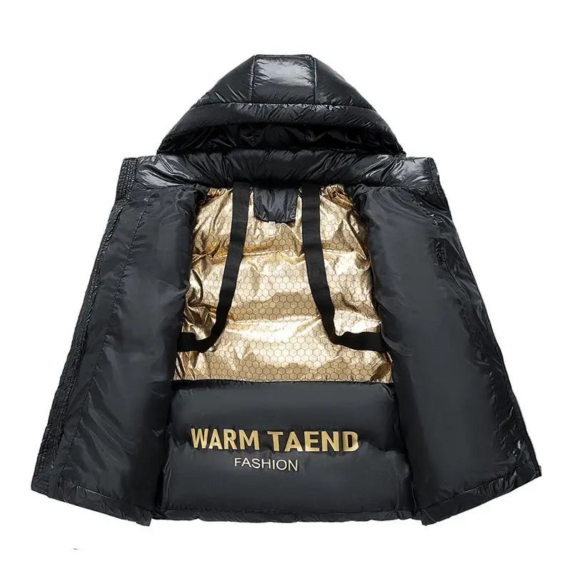 Winter jacket for Boys Girls Down Jacket Black Thickened Zipper Hooded Coat Big Childrens Kids Jacket