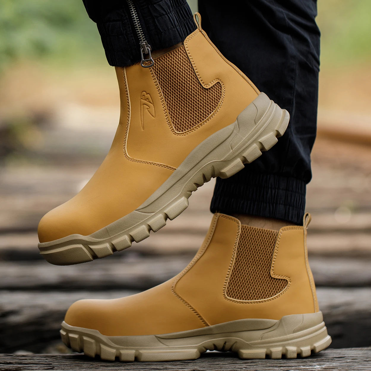 Water Proof Safety Work Shoes For Men Steel Head Leather Boots Male Footwear Indestructible Construction Work Shoes Brown