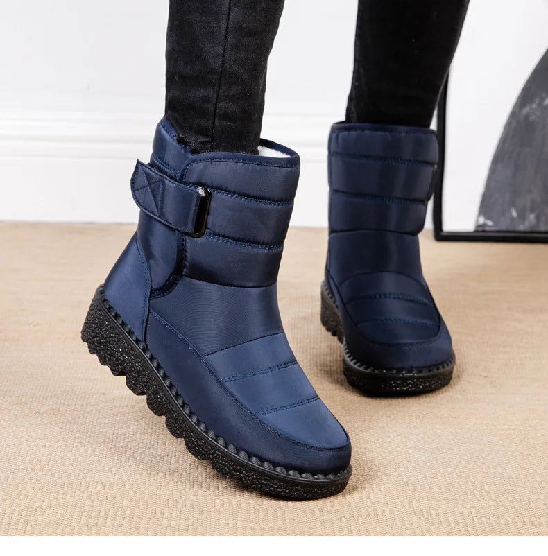 Boots Women Non Slip Waterproof Winter Snow Boots Platform Shoes for Women Warm Ankle Boots Cotton Padded Shoes Botas De Mujer