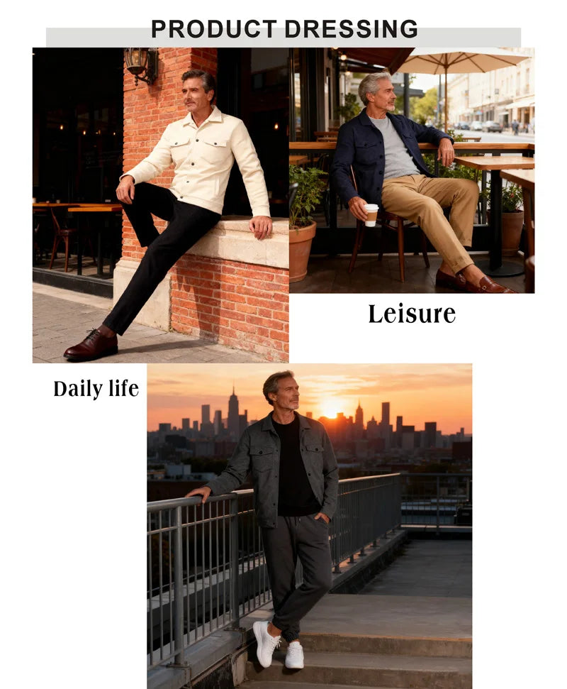 Men's winter fleece jacket - multi pocket, soft and warm casual outerwear, suitable for daily/outdoor/business leisure occasions